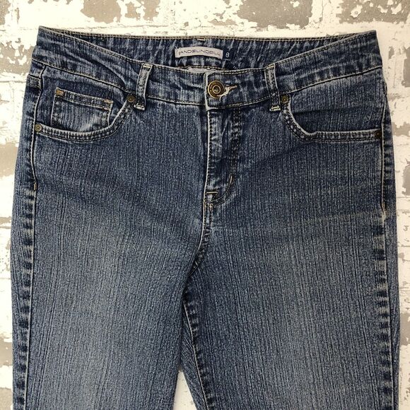 BANDOLINOBLU Mandie Jeans Womens 8 Straight Leg W30-L29 Embroidered Stretch - Picture 4 of 12